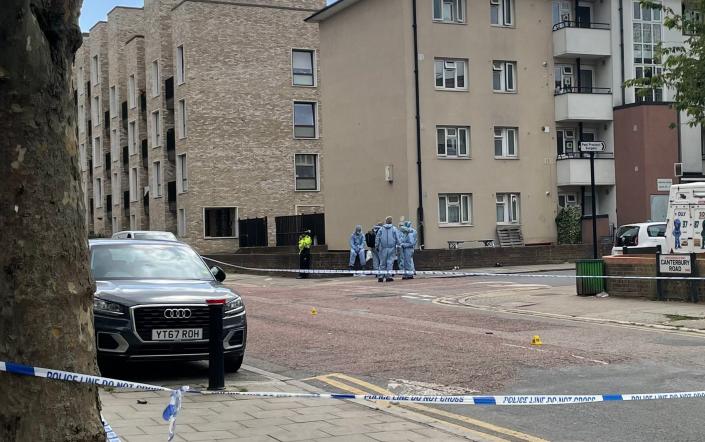 Police investigations continue in the Granville Road area in Brent, north-west London, where a teenager was stabbed to death