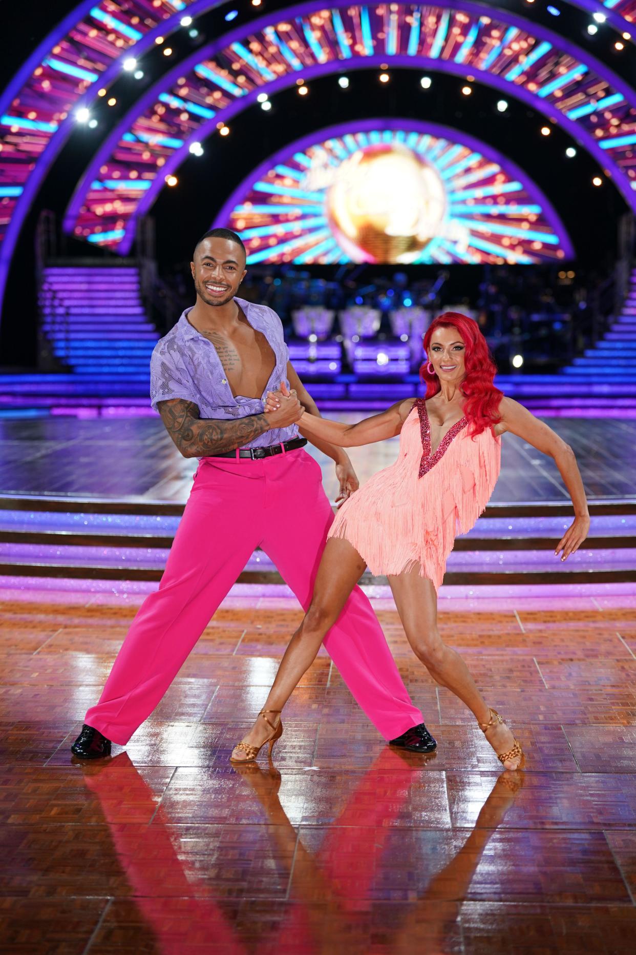 Tyler West and Dianne Buswell during the Strictly Come Dancing Live Tour press launch at the Ultilita Arena, Birmingham. Picture date: Thursday January 19, 2023.