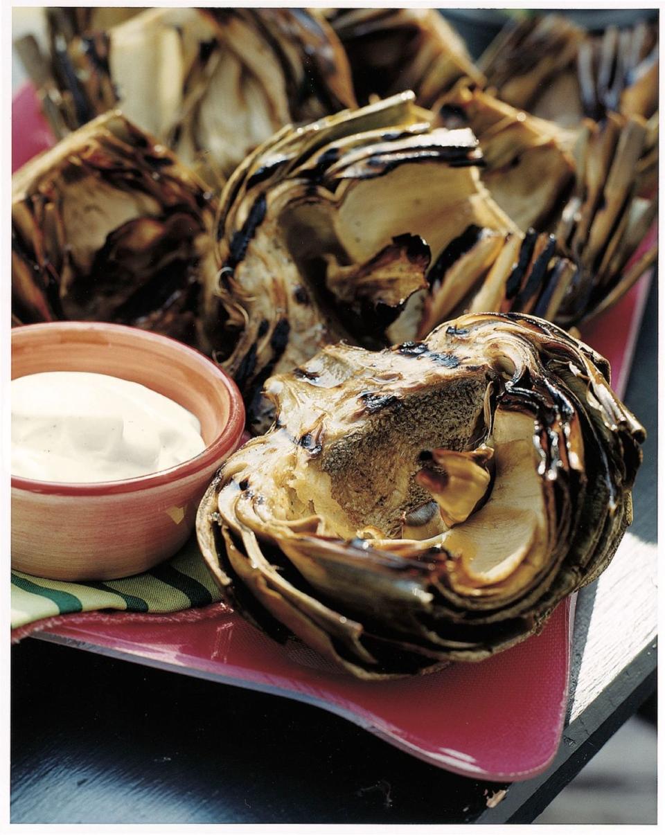 grilled artichokes