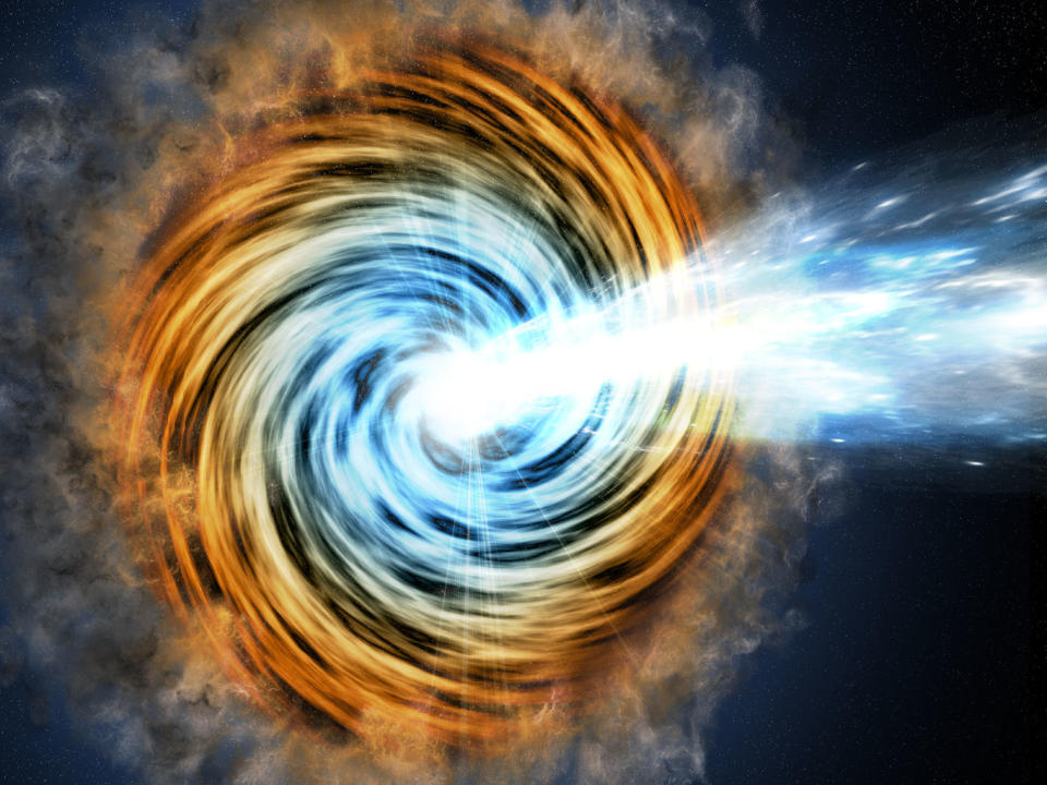 These Powerful Blazars Are the Most Distant Ever Seen