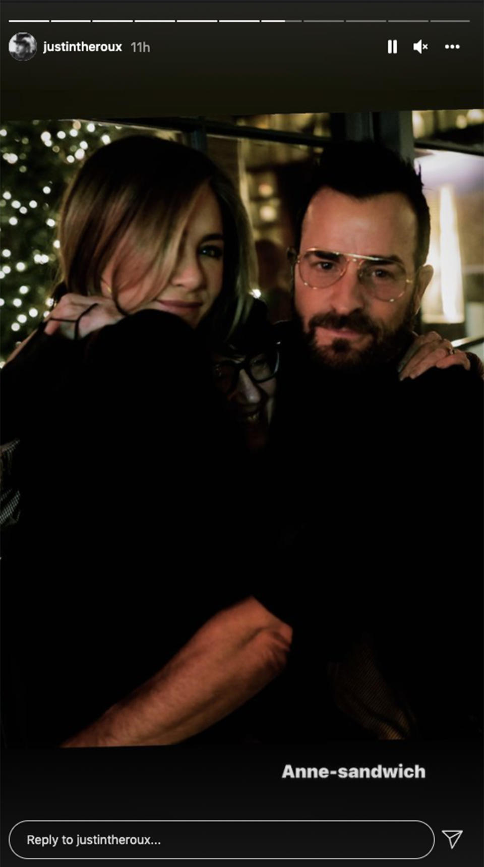 Aniston and Theroux are still friendly after their split in 2018. (JenniferAniston / Instagram)