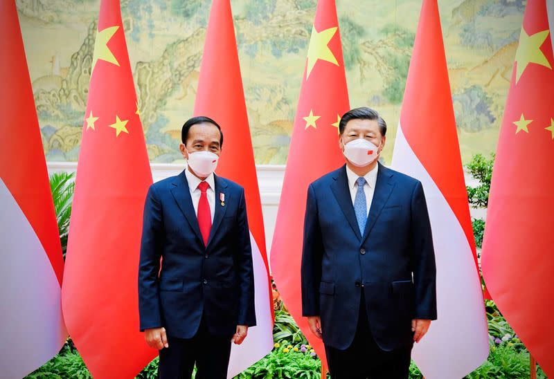 Indonesia's President Joko Widodo meets Chinese President Xi Jinping in Beijing