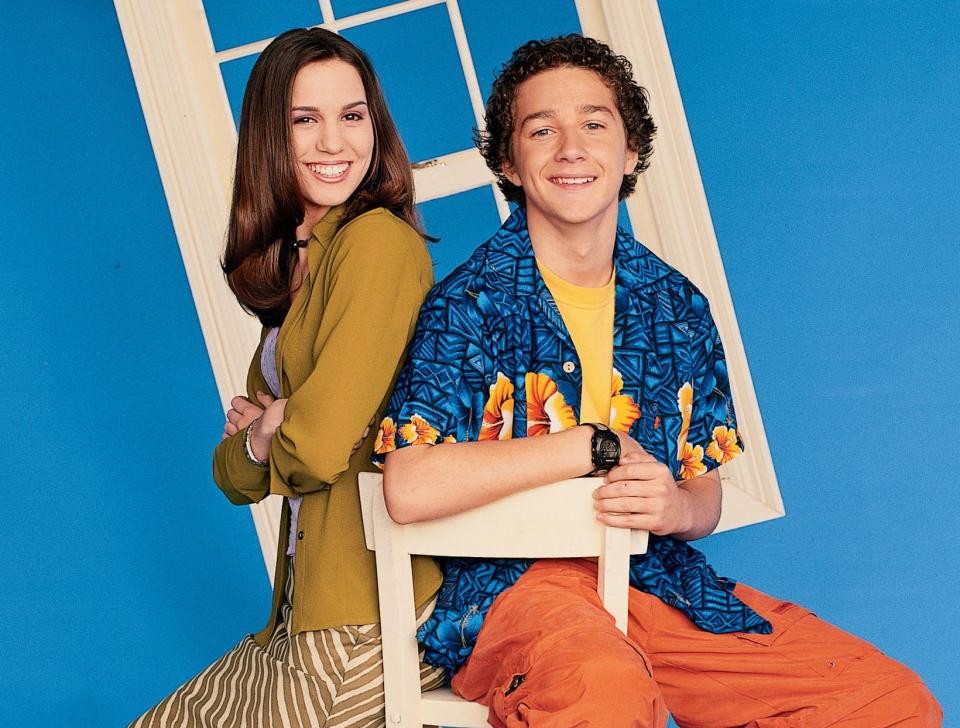 Christy poses with her Even Stevens co-stars in a promo photo