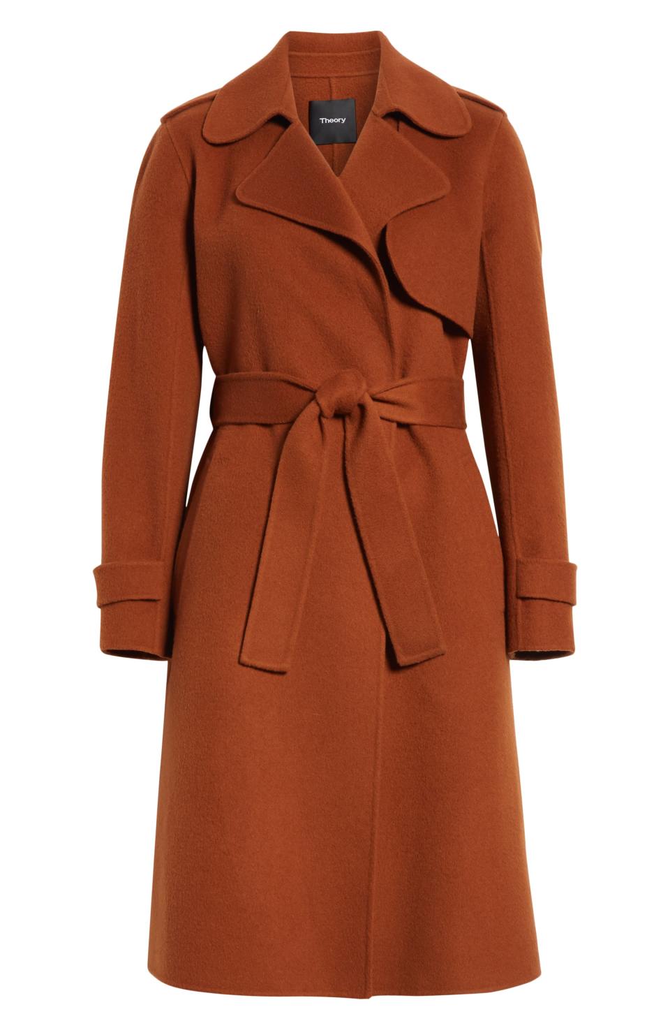 Wool & Cashmere Wrap Coat