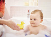 <body> <p>You don’t want mildew to build up inside your 2-year-old’s favorite squeaky water toy, but that doesn’t mean you have to rinse it out after every bath. Instead, squeeze out any liquid after a toy has been used, then once a month soak the toys in a bucket filled with a gallon of water and a half cup of <a rel="nofollow noopener" href=" http://www.bobvila.com/slideshow/10-handy-household-uses-for-vinegar-46029?bv=yahoo" target="_blank" data-ylk="slk:vinegar;elm:context_link;itc:0;sec:content-canvas" class="link ">vinegar</a>. That should do the trick.</p> <p><strong>Related: <a rel="nofollow noopener" href=" http://www.bobvila.com/slideshow/14-home-essentials-you-never-need-to-buy-again-49793?bv=yahoo" target="_blank" data-ylk="slk:14 Home Essentials You Never Need to Buy Again;elm:context_link;itc:0;sec:content-canvas" class="link ">14 Home Essentials You Never Need to Buy Again</a> </strong> </p> </body>