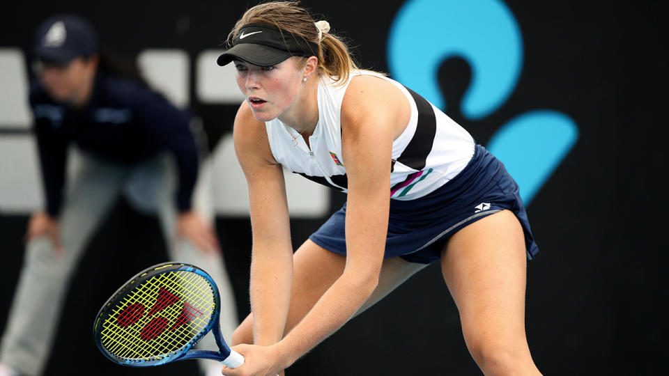 Australian rising star Olivia Gadecki will miss all of the tournaments at home this summer after deciding against being vaccinated against Covid-19. (Photo by Peter Mundy/Speed Media/Icon Sportswire via Getty Images)