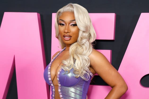 Megan Thee Stallion attends the "Mean Girls" New York premiere at AMC Lincoln Square Theater on January 08, 2024 in New York City - Credit: John Lamparski/WireImage