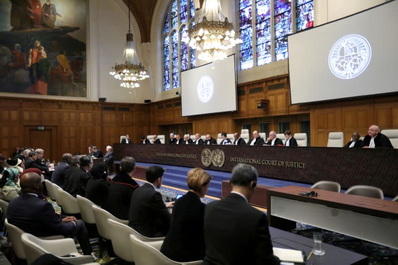 FILE PHOTO: Ruling in case against Myanmar on alleged genocide of Rohingya, at the ICJ in The Hague