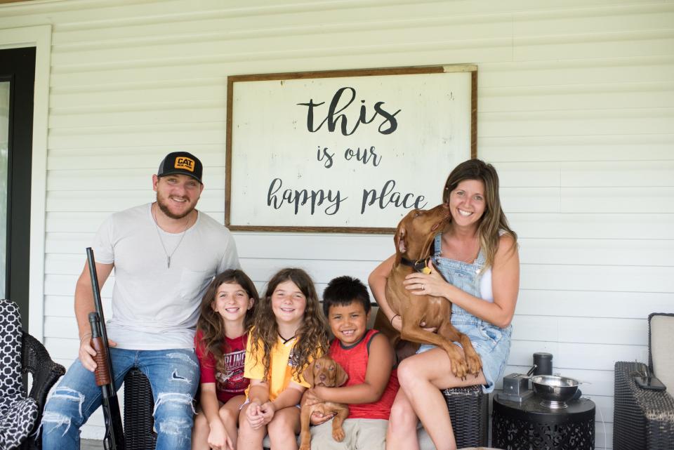 Singer Kaleb Lee and his family.