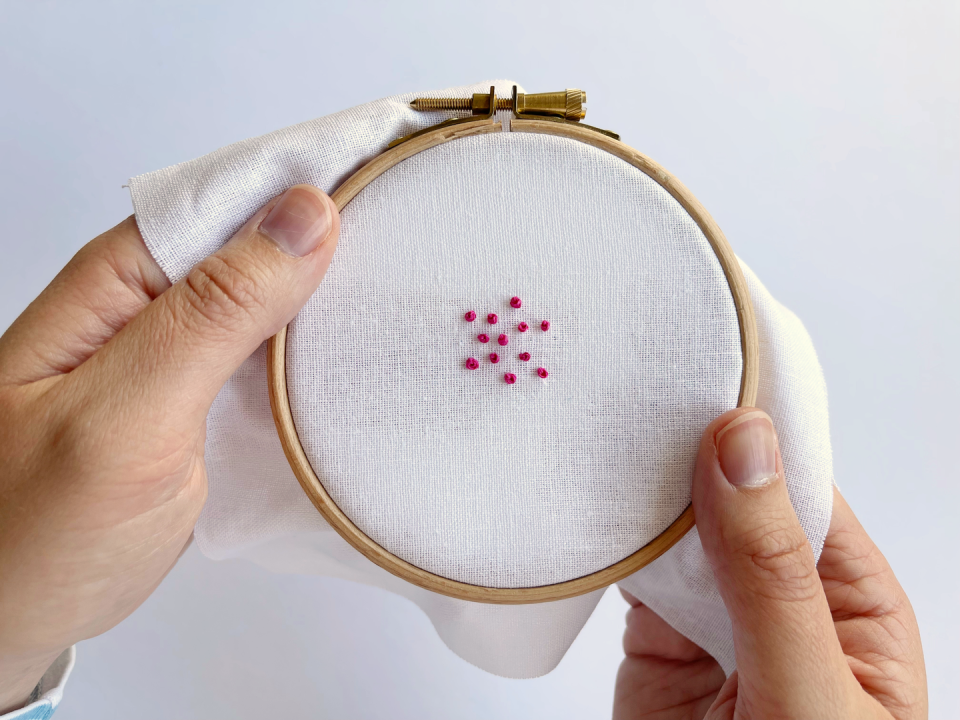 how to do embroidery stitches, french knot