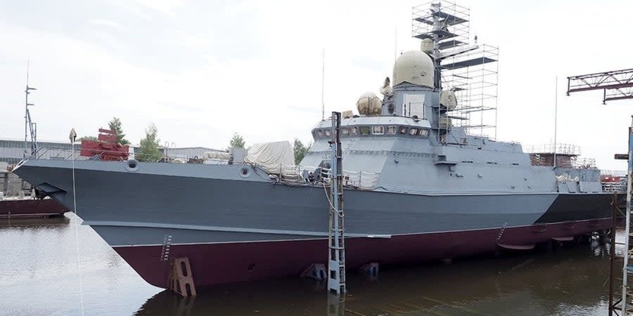 Launching of the Tucha missile corvette, July 23