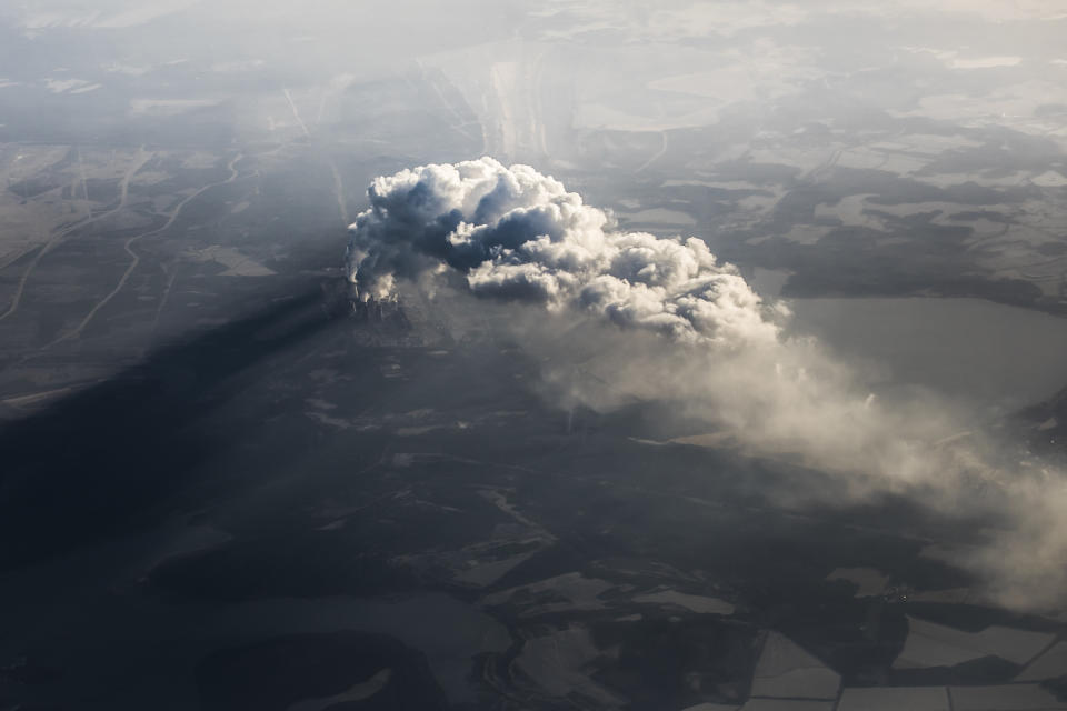 An aerial view of a coal-fired power station in Germany. Coal is the dirtiest of fossil fuels. Photo: Getty