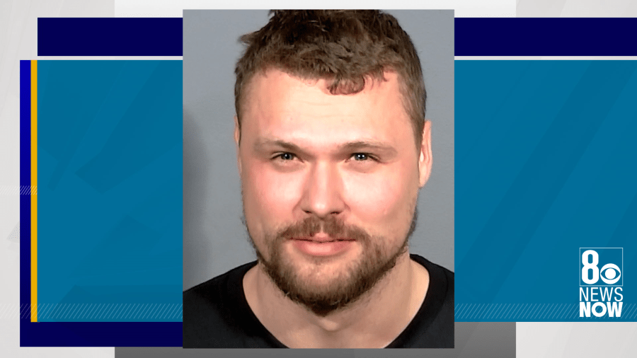 <em>Stefan Jakubov, 29, faces charges including murder after police said he was complicit in the Aug. 12 killing of Aaron Chavez and “goaded” a friend, Gino Julian, to harm Chavez, (LVMPD/KLAS)</em>