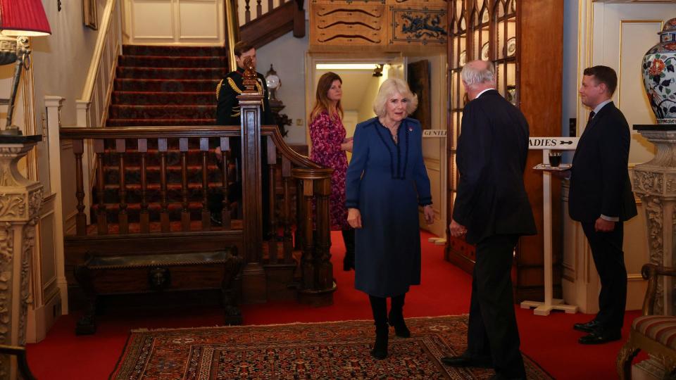 Clarence House's grand hallway