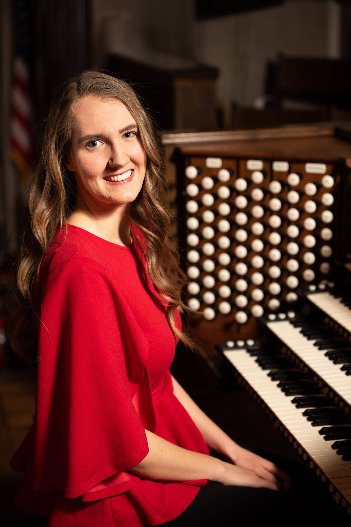 Audrey Pickering is pursuing a master’s degree in organ performance at the University of Kansas and is also director of music at Peace Lutheran Church.