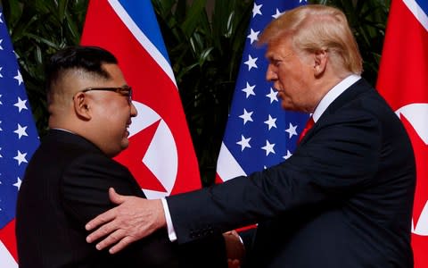 Donald Trump said he had 'great chemistry' with Kim - Credit: AP Photo/Evan Vucci, File