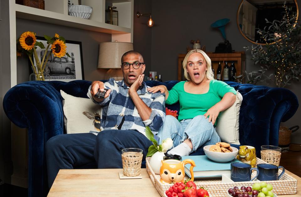 Ellie Simmonds and Richie Anderson on Celebrity Gogglebox 2024