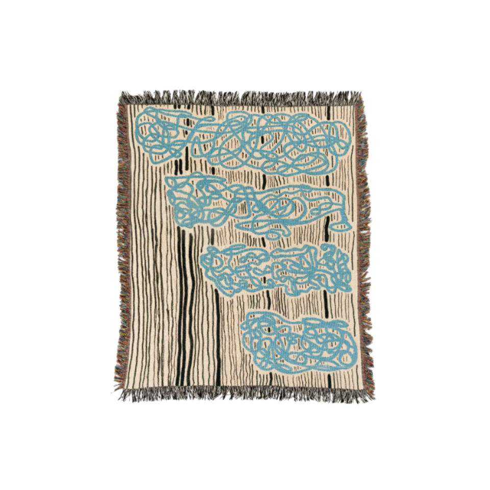 17) Scribbles Jacquard Throw