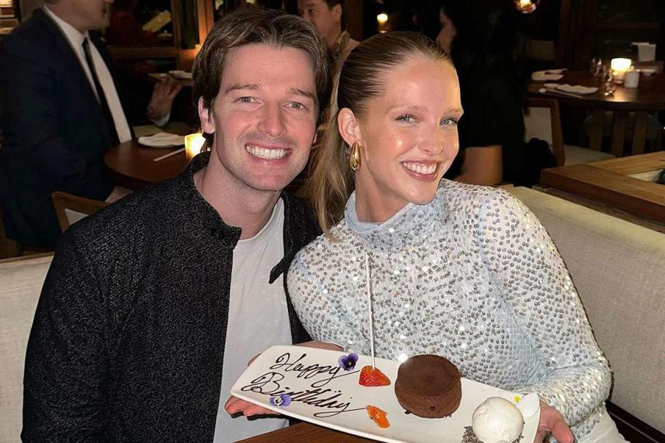 <p>Patrick Schwarzenegger/Instagram</p> Patrick Schwarzenegger and his fiancée Abby Champion