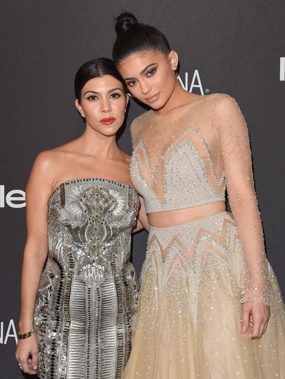Kylie Jenner revealed on Snapchat the first look at the Kylie Cosmetics collection she collaborated with her sister Kourtney Kardashian on called Kourt.