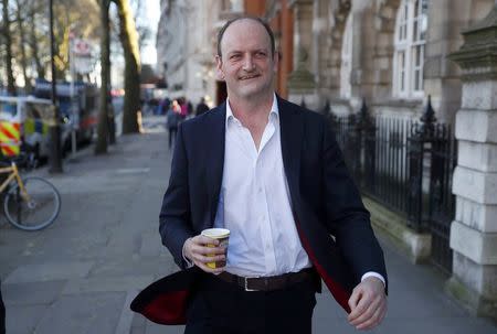 United Kingdom Independence Party (UKIP) MP Douglas Carswell leaves a television studio in central London, Britain March 25, 2017. REUTERS/Peter Nicholls