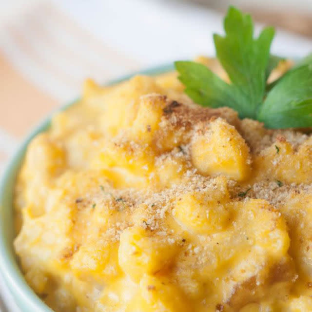 <p>Paleo "cheese" isn't usually a walk in the park to execute, but this recipe—a mix of squash, coconut milk, and mustard—makes it look easy. </p><p><strong>Get the recipe at <a rel="nofollow noopener" href="http://www.mynaturalfamily.com/recipes/paleo-recipes/paleo-mac-n-cheese-recipe/" target="_blank" data-ylk="slk:My Natural Family;elm:context_link;itc:0;sec:content-canvas" class="link ">My Natural Family</a>. </strong></p>