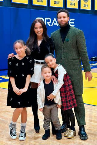 <p>steph curry/instagram</p> Ayesha and Steph Curry with their kids