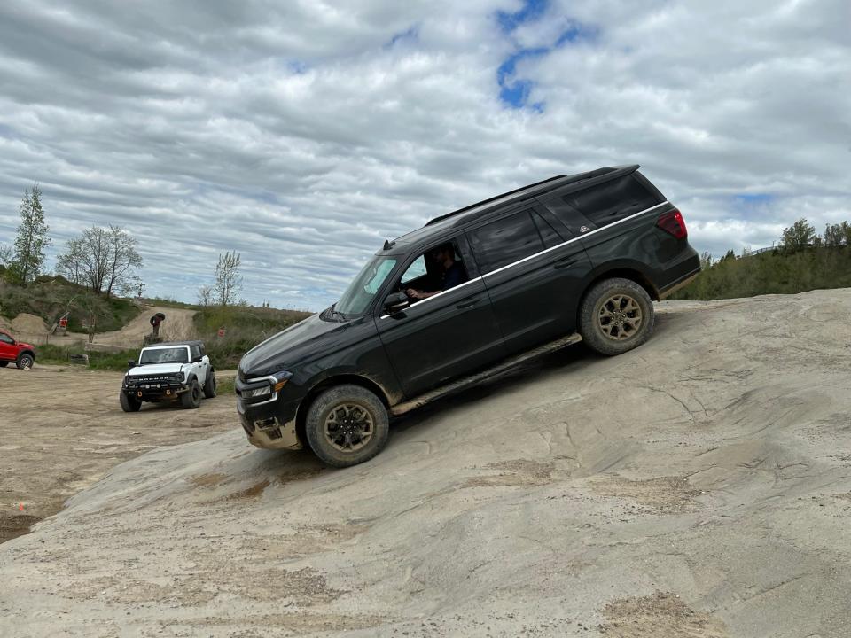 The 2022 Ford Expedition Timberline is surprisingly capable off road, despite its bulk.