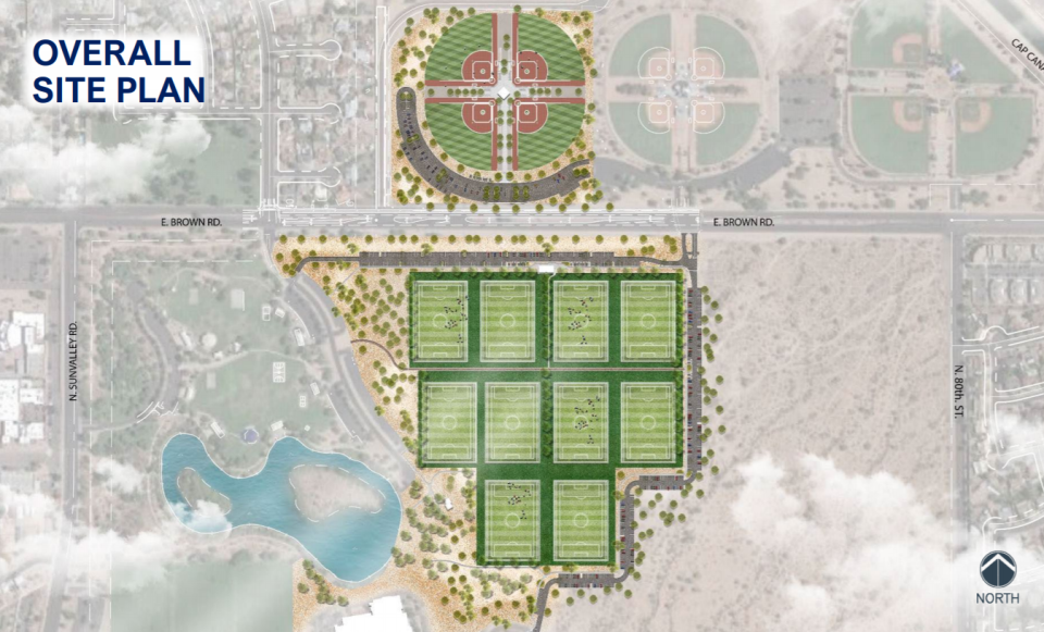 Mesa leaders OK'd a plan to bring more baseball, softball and soccer fields to the massive Red Mountain Park. The expansion could open in early 2024.