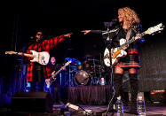 <p>Babyface and Tori Kelly perform onstage at the City National Grove of Anaheim on Monday in Anaheim, California.</p>