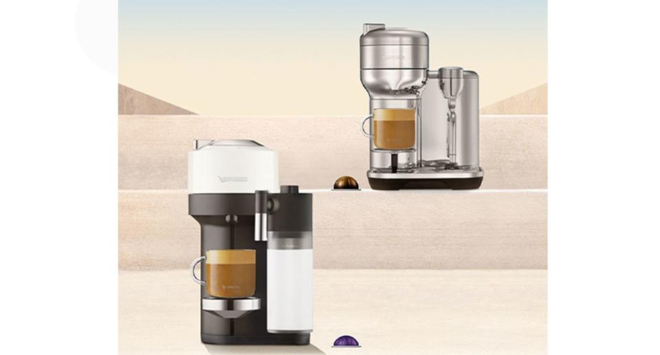 Nespresso coffee machines.