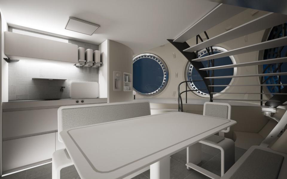 What the kitchen on board could look like