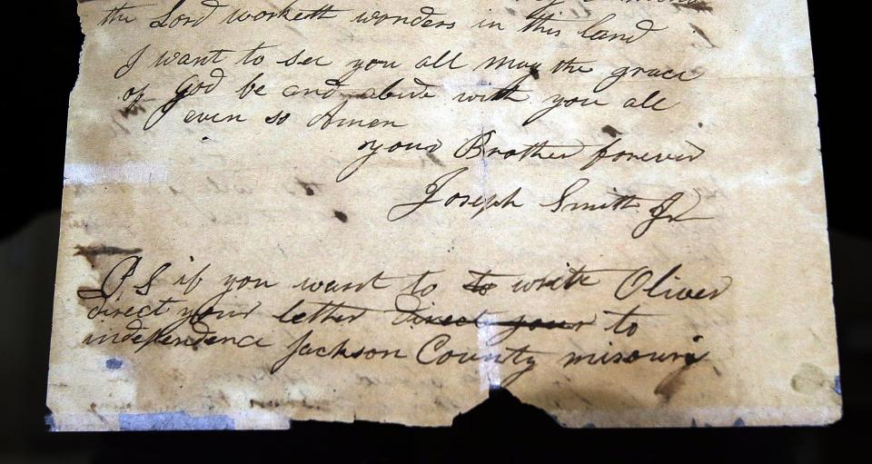 The earliest extant letter completely handwritten by Joseph Smith is dated March 8, 1831. It was to his brother, Hyrum.