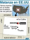 Localización de la ciudad estadounidense de Aurora, a las afueras de Denver, donde se produjo el tiroteo con varios muertos en el estreno de la nueva película de Batman. (AFP | SR/JMC)