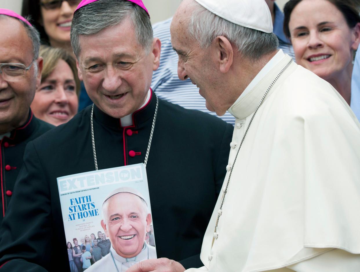 Cardinal Blase Cupich was appointed Archbishop of Chicago by Pope Francis on Sept. 20, 2014, and tapped to be a cardinal on Oct. 9, 2016. (Photo: ASSOCIATED PRESS)