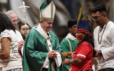 Some fear the Synod for the Pan-Amazon Region could open the way to married priests - Credit: Giuseppe Lami/Rex