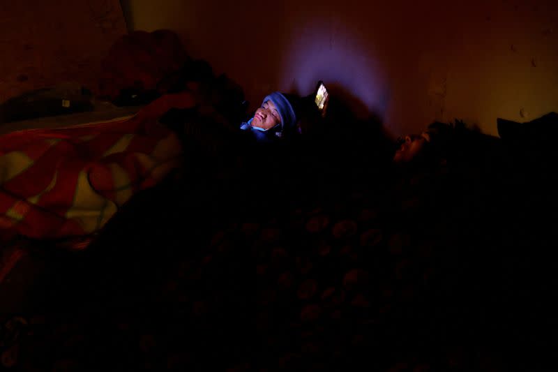 Venezuelan migrants rest in an old warehouse that was improvised as a shelter in Ciudad Juarez