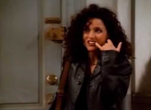 elaine benes curly hair