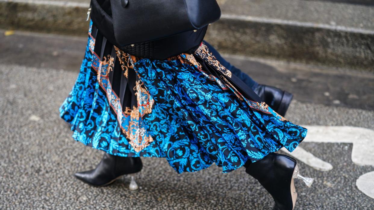 cake stand heel trend 2020, flared heels, sculpted heels