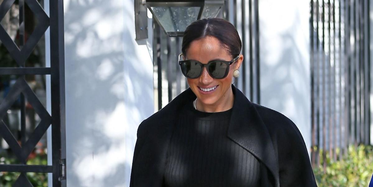 Meghan Markle Steps Out in Los Angeles in Chic All-Black Outfit