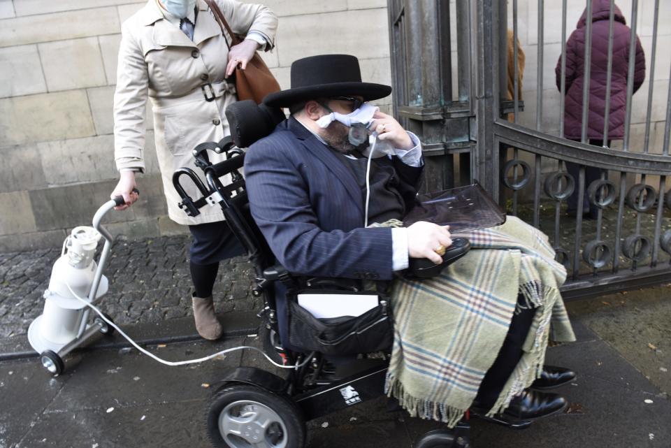 Rhode Island fugitive Nicholas Alahverdian arrives for a hearing at Edinburgh Sheriff Court in Scotland last year.