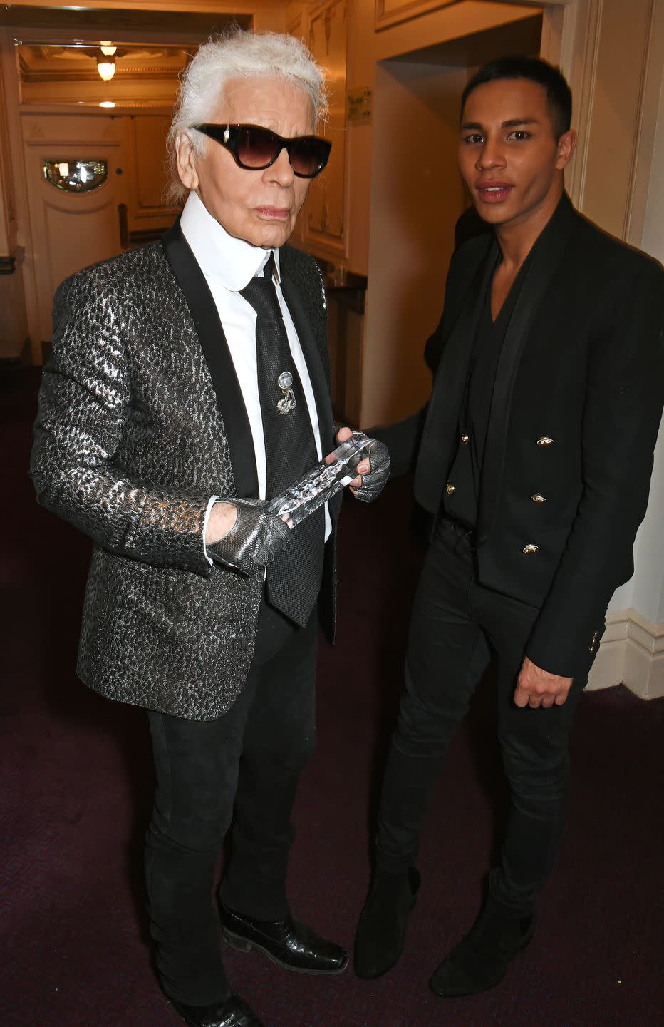 2015: Lagerfeld Is Recognized at the British Fashion Awards.
