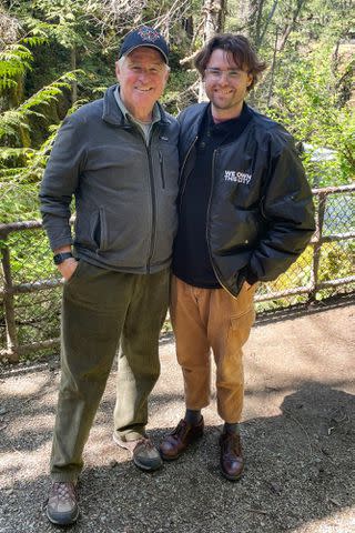 <p>Courtesy Pam Williams</p> Treat Williams and Gill Williams on Vancouver Island in 2022. "He was my best friend," Gill says.