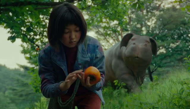 Netflix Ahn Seo-hyun and Okja in 'Okja,' 2017