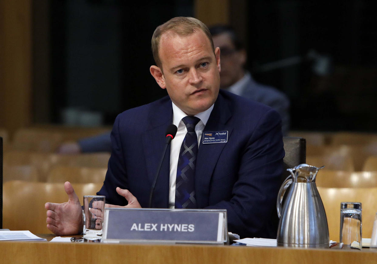 ScotRail managing director Alex Hynes (Andrew Cowan/Scottish Parliament/PA)