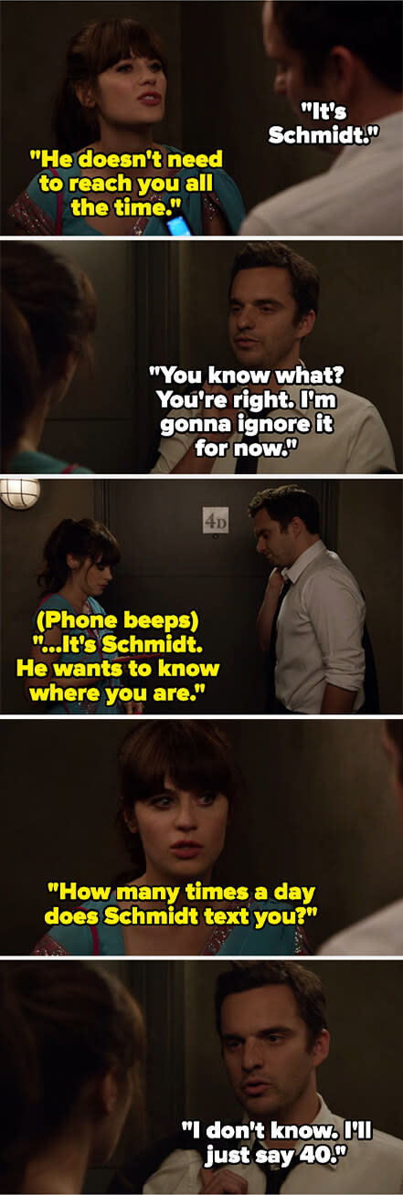 Screenshots from "New Girl"