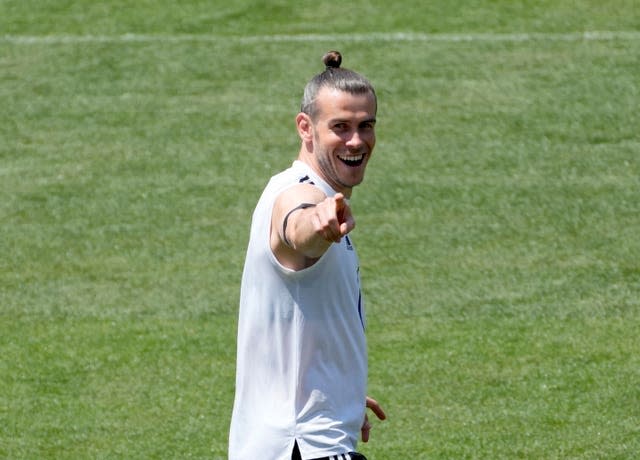 Wales’ Gareth Bale during training in Baku ahead of their opening match with Switzerland