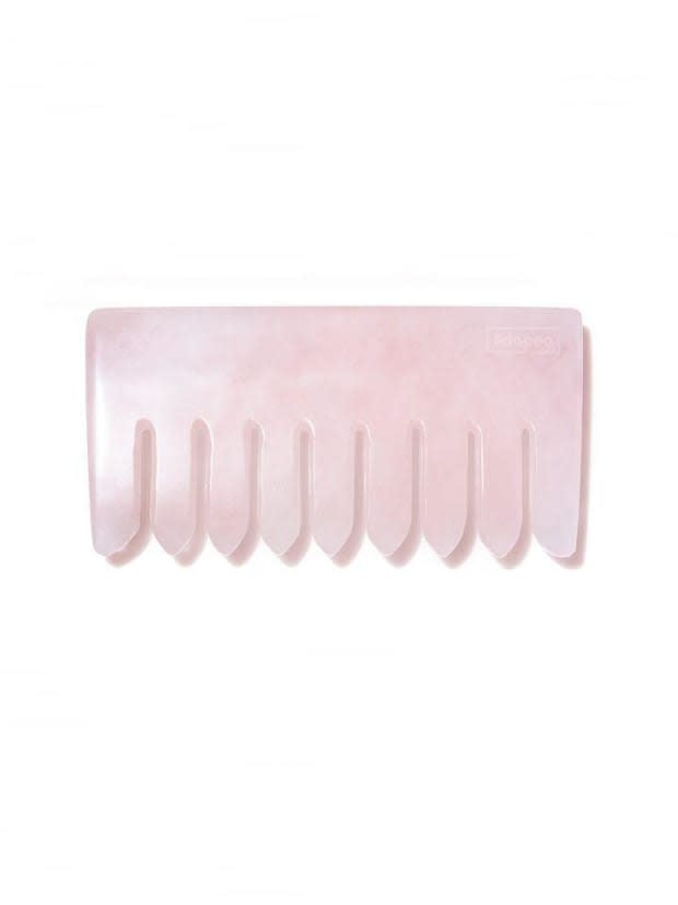 <p>Briogeo Rose Quartz Crystal Energy Comb, $112, <a href="https://briogeohair.com/products/rose-quartz-crystal-energy-comb" rel="nofollow noopener" target="_blank" data-ylk="slk:available here;elm:context_link;itc:0;sec:content-canvas" class="link ">available here</a>.</p>