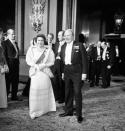 <p>Prime Minister Edward Heath and The Queen attend The Royal Opera House, London. (PA Archive) </p>