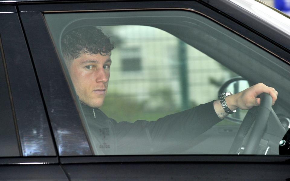 Ross Barkley pictured with black eye as he returns to Everton training following bar attack